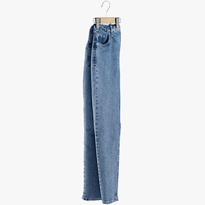 3D realistic women s jeans