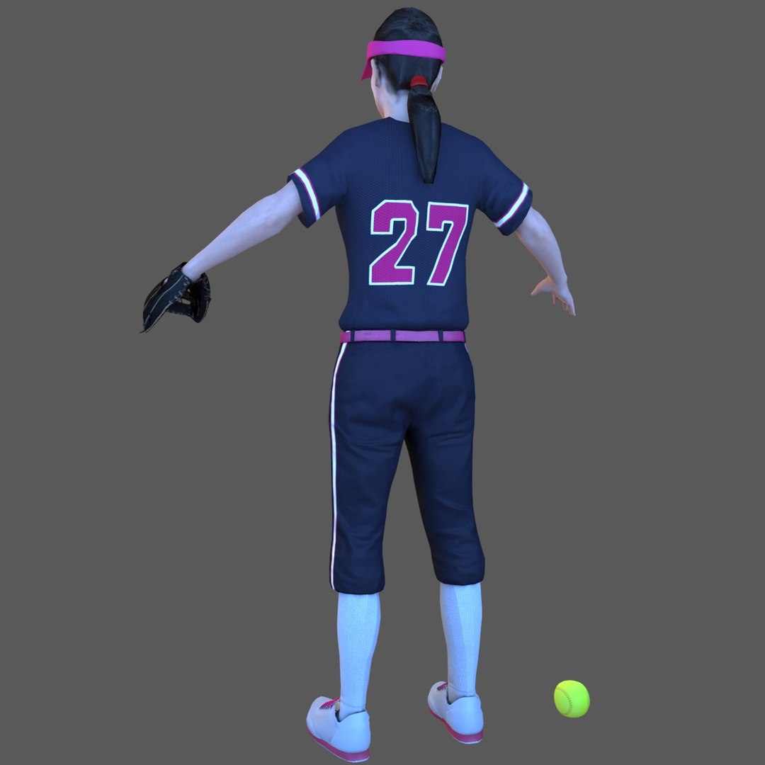 3D Softball Ball Model - TurboSquid 1470922