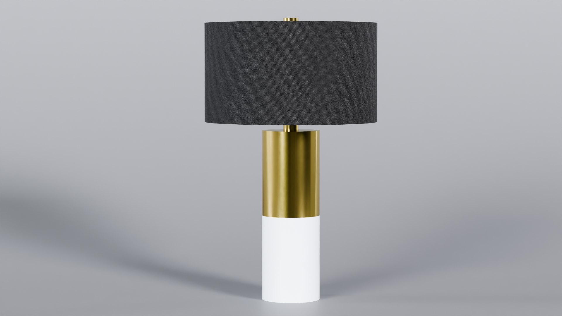 Low Poly Golden Black Table Lamp 3D Model True Renders UV 4K PBR ...
