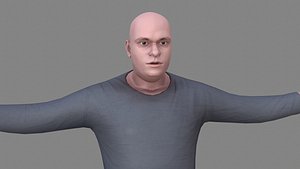 3D man young
