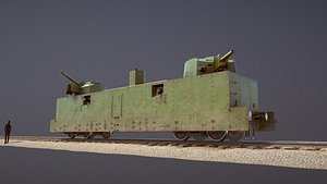 Armored Train PL-37 Railway Light Artillery Wagon
