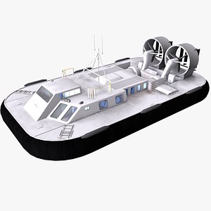 hovercraft boat 3D