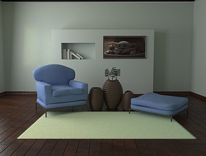 sofa room live model