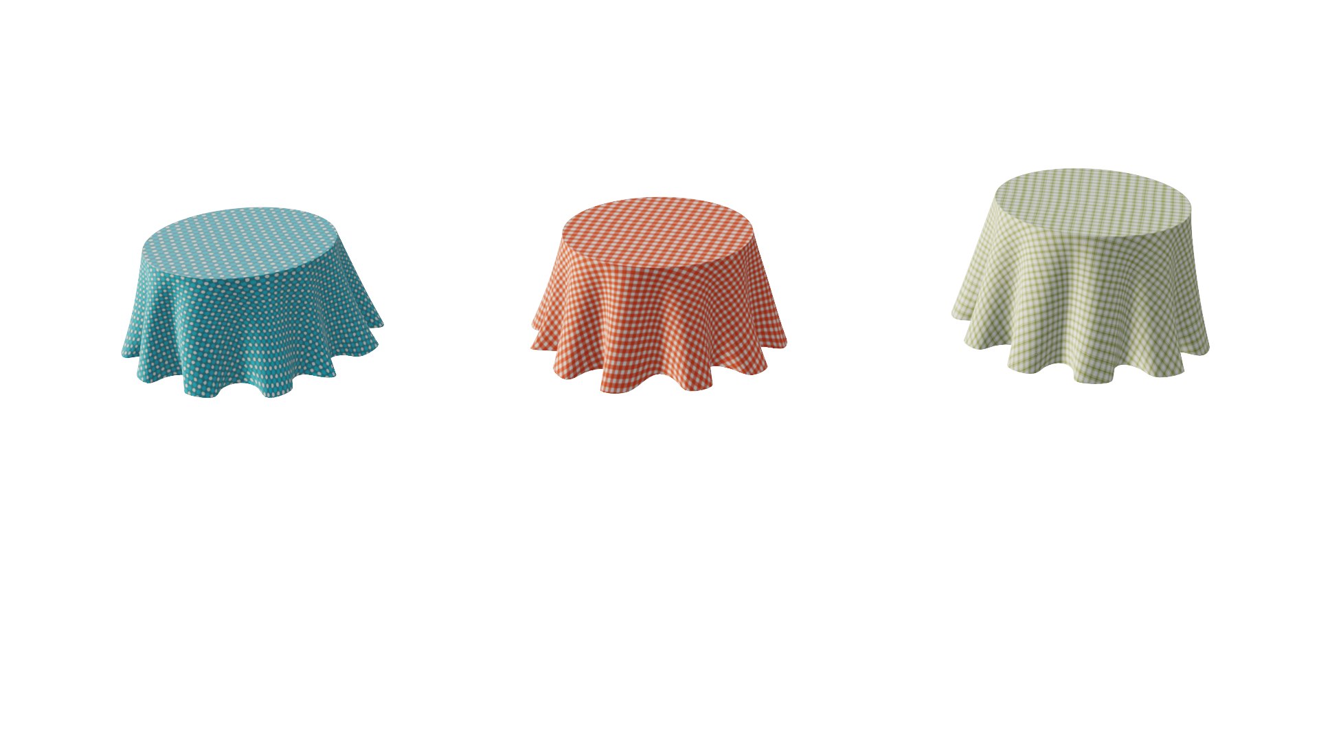 3D tablecloths for round table model - TurboSquid 1891076
