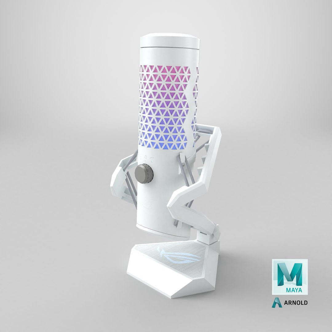 Gaming Microphone ASUS ROG Carnyx White PBR 3D model https://p.turbosquid.com/ts-thumb/Ks/Y0UC4z/Mc/stemcell_maya_arnold_render/png/1723224367/1920x1080/fit_q87/0fe4a8777db7f817a930ab4904603737a25de1b0/stemcell_maya_arnold_render.jpg