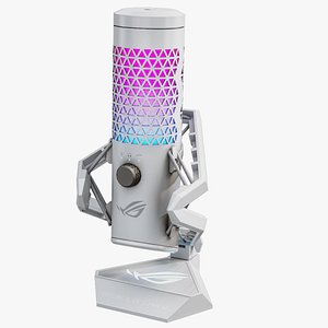 Gaming Microphone ASUS ROG Carnyx White PBR 3D model
