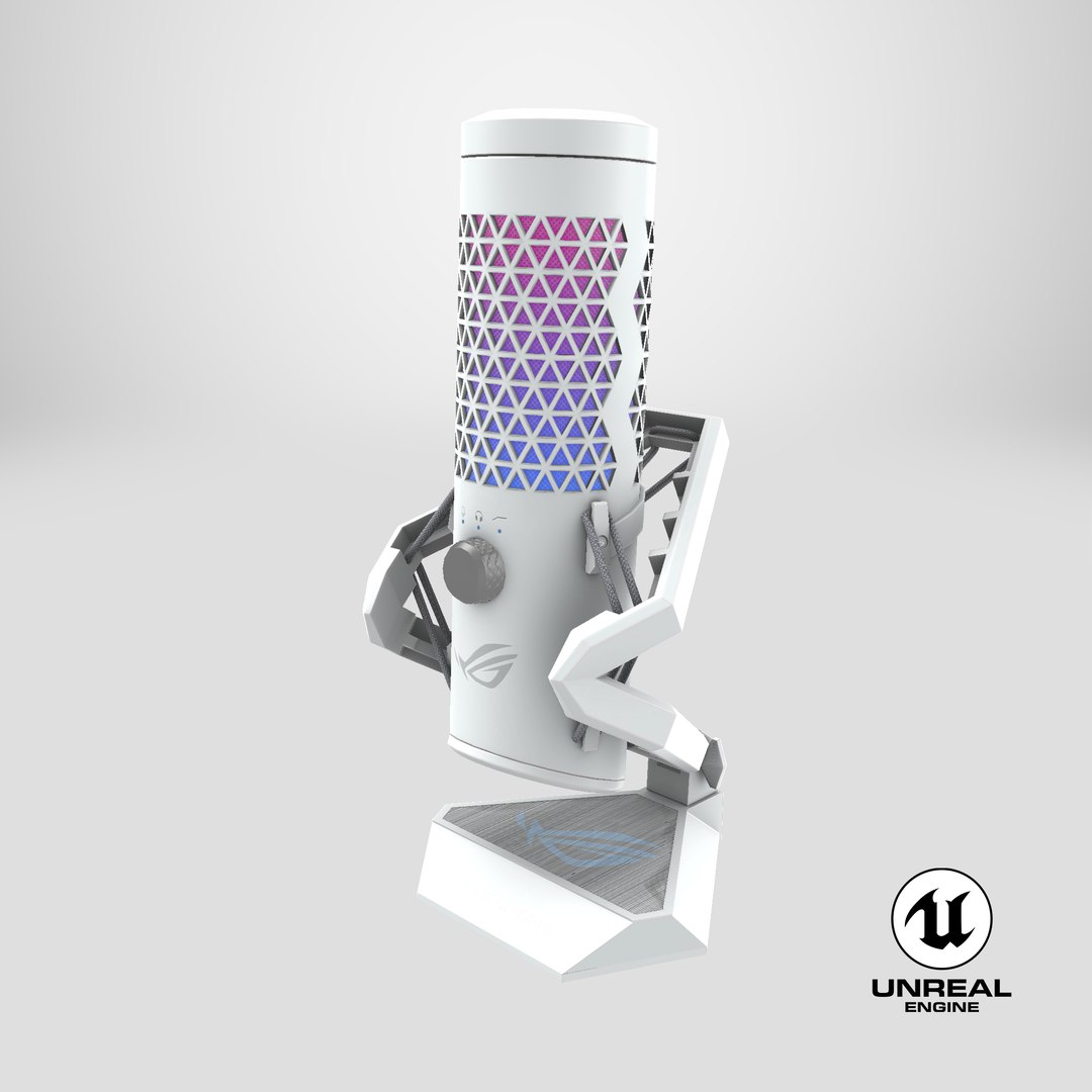 Gaming Microphone ASUS ROG Carnyx White PBR 3D model https://p.turbosquid.com/ts-thumb/Ks/Y0UC4z/fg/stemcell_unreal_render/png/1723224379/1920x1080/fit_q87/f0e7ed53b9a500245024a92d27ec2ddd0c4614c3/stemcell_unreal_render.jpg
