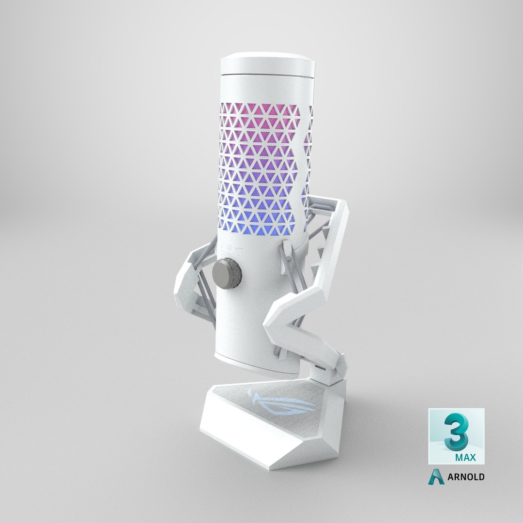 Gaming Microphone ASUS ROG Carnyx White PBR 3D model https://p.turbosquid.com/ts-thumb/Ks/Y0UC4z/vK/stemcell_max_arnold_render/png/1723224377/1920x1080/fit_q87/c58974218b7f1c36dcb04d0f3af580c81b27567a/stemcell_max_arnold_render.jpg