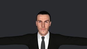 Gareth Bale Hyper Realistic Full Body Fully Rigged 3D Character model