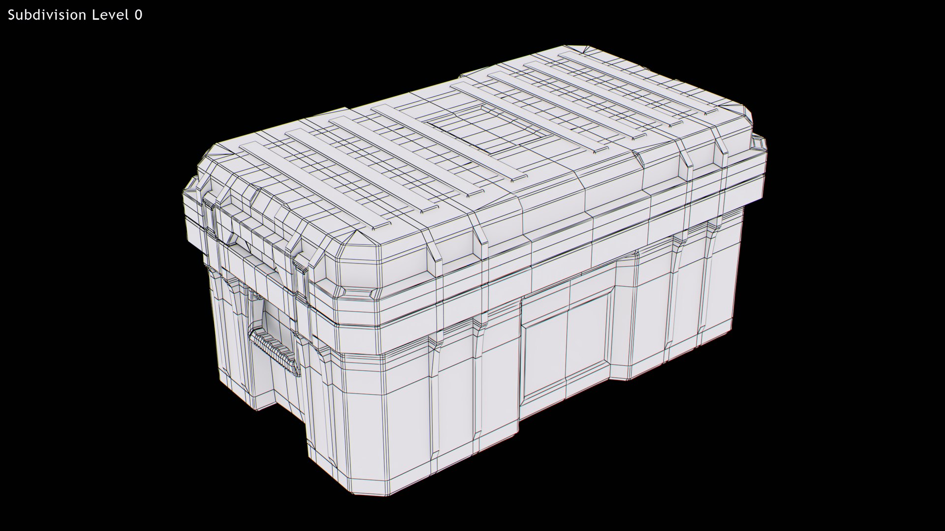 Rugged Plastic Case with LED Display 3D model - TurboSquid 2168384