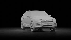 3D Audi Q7 e-tron 2017 model