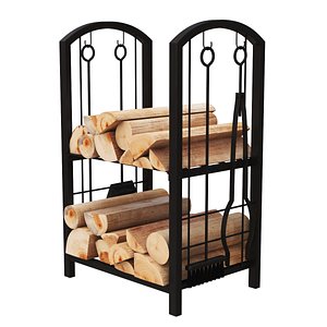 firewood storage rack 3d max
