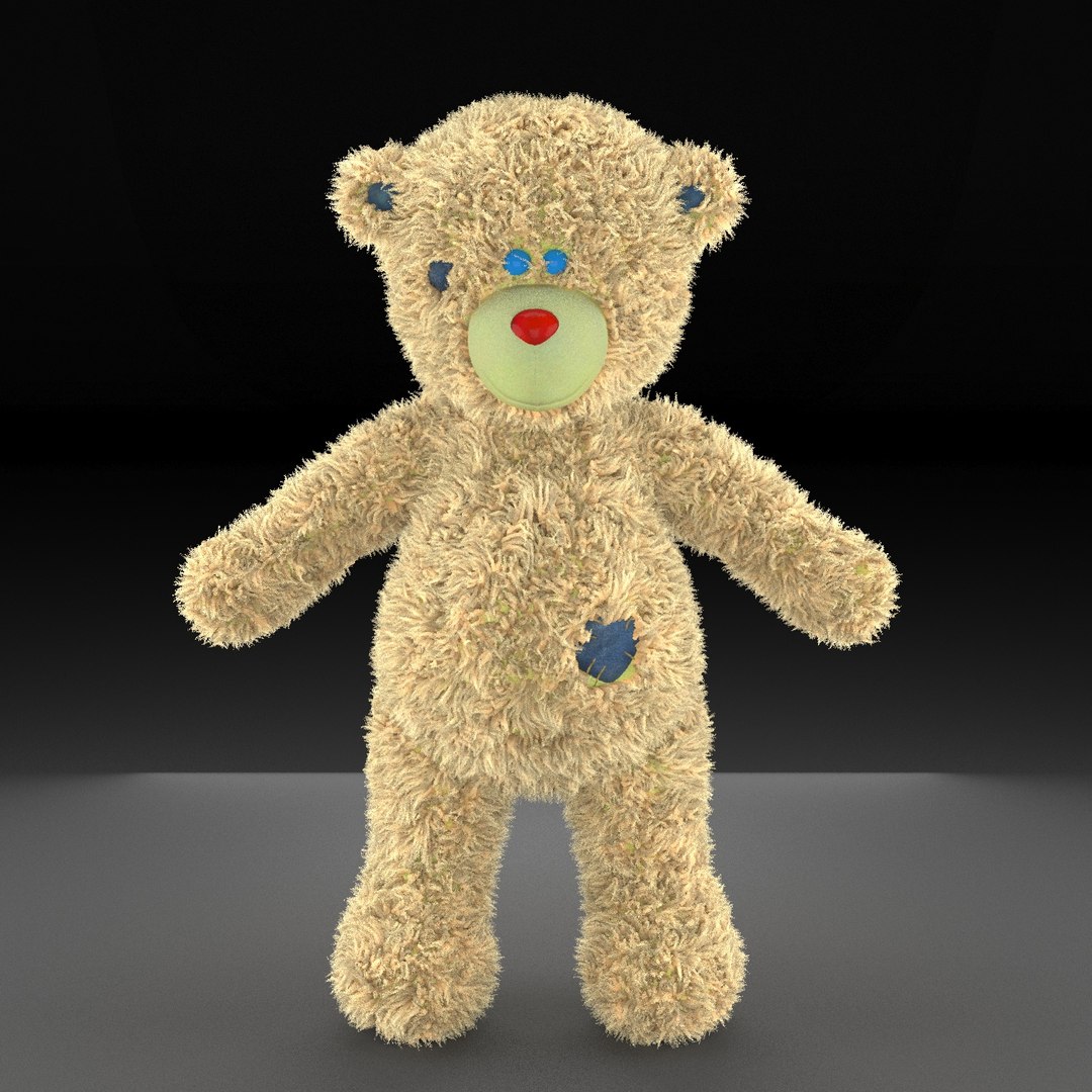 3d model hair teddy