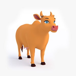 3D Cartoon Cow model