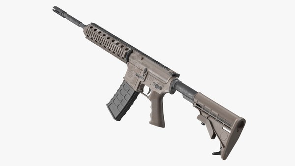 AR-15 自動小銃 砂漠迷彩3Dモデル - TurboSquid 2216660