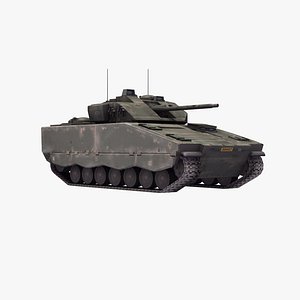 cv90 infantry fighting vehicle 3d model