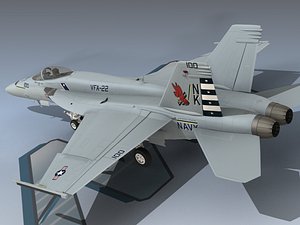3d 3ds super hornet vfa-22 cag