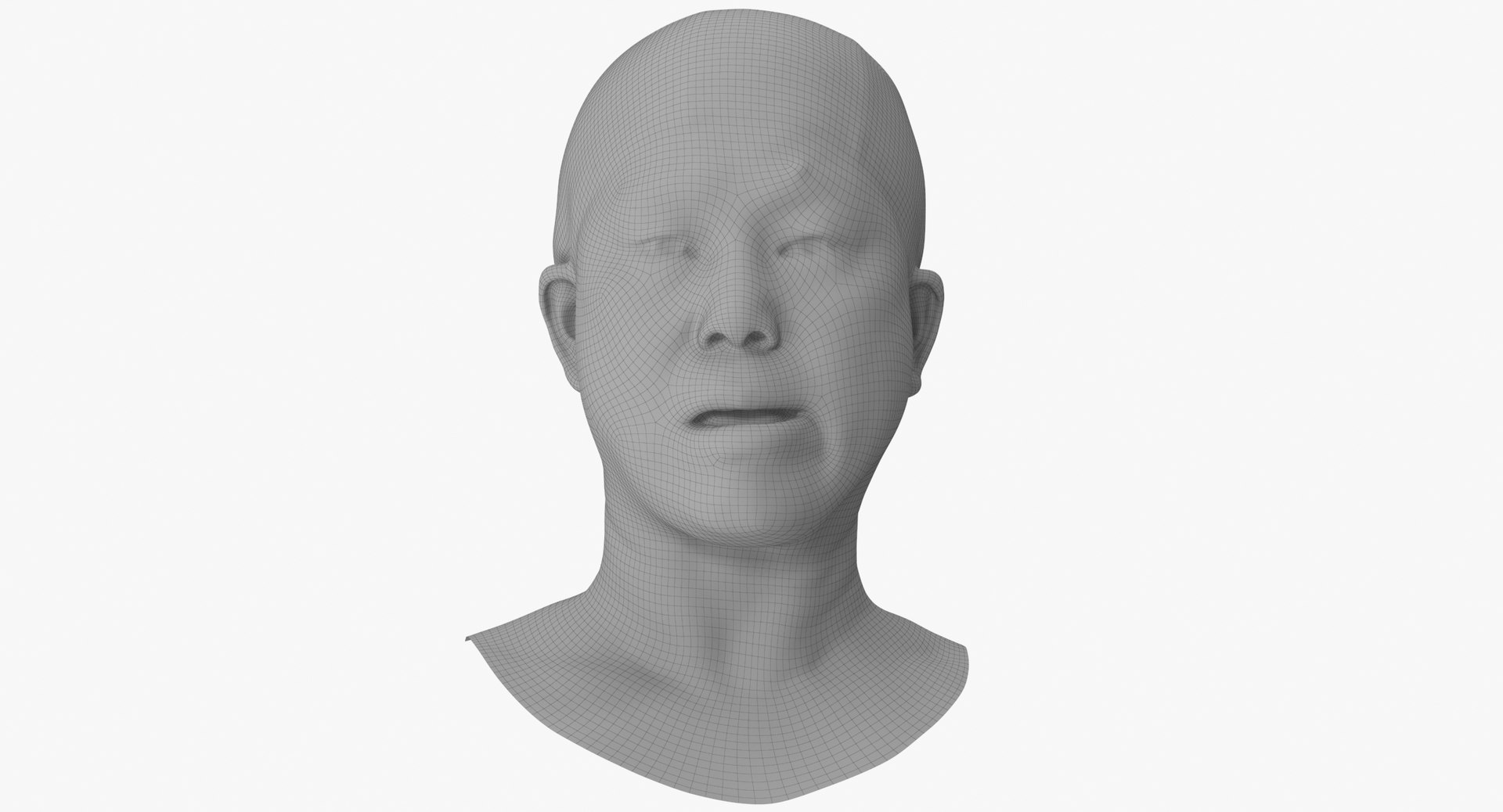 3D Mei Human Head Jaw Sideways Right AU30 Clean Scan Model - TurboSquid ...