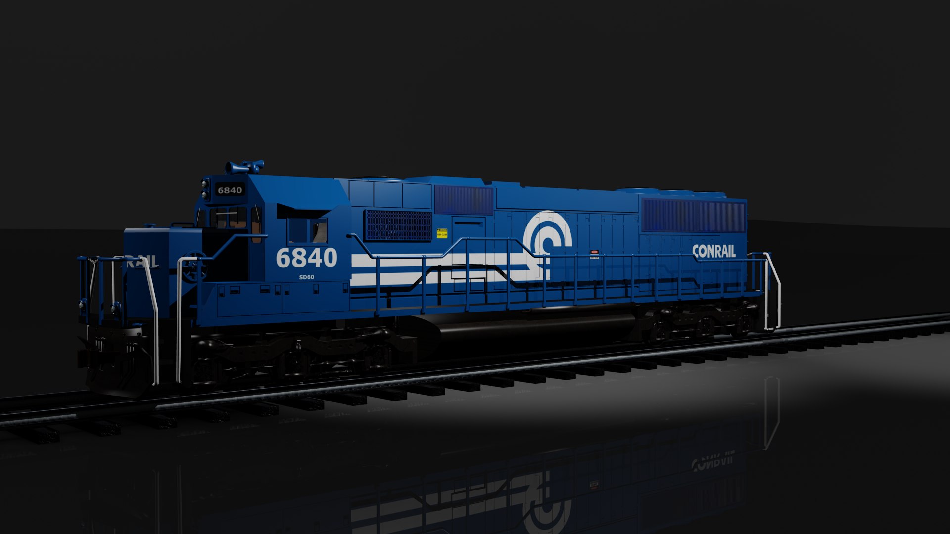 modelo 3d Locomotora Conrail SD60 - TurboSquid 1271981