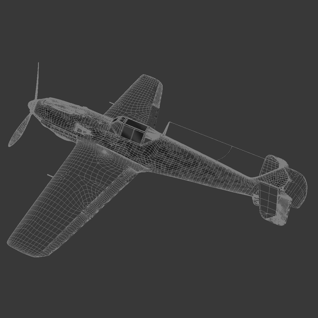 3d Max World War Messerschmitt Me109e