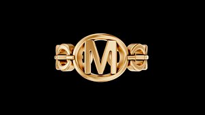 letter m ring