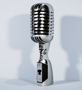 microphone vintage elvis 3D model