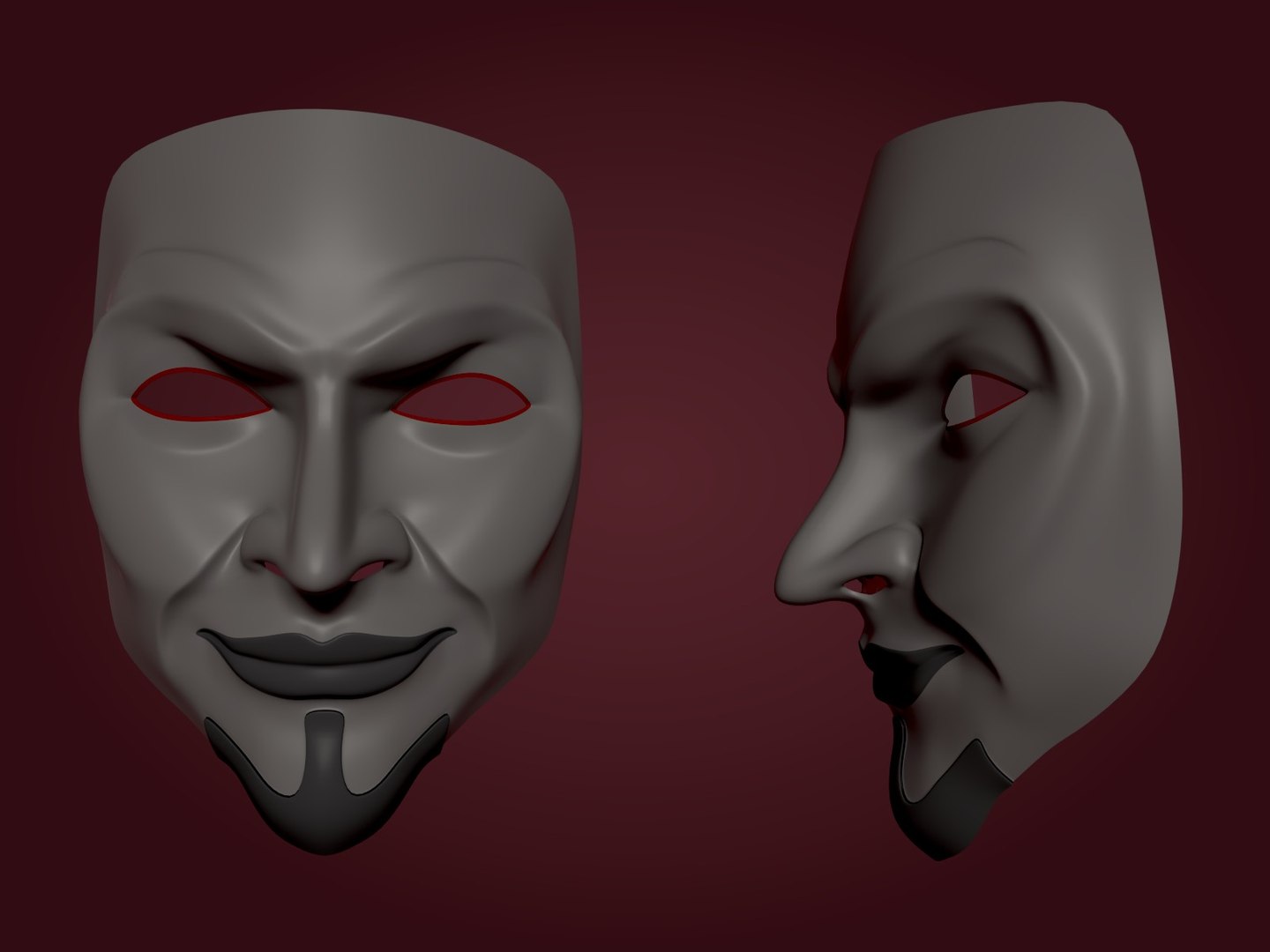 Anonymous Mask 3D Model - TurboSquid 1312004