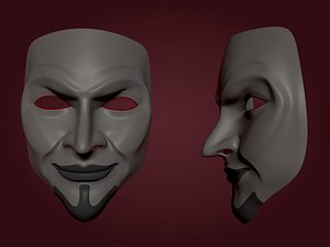 Theatre Masks 3D model - Download Life and Leisure on