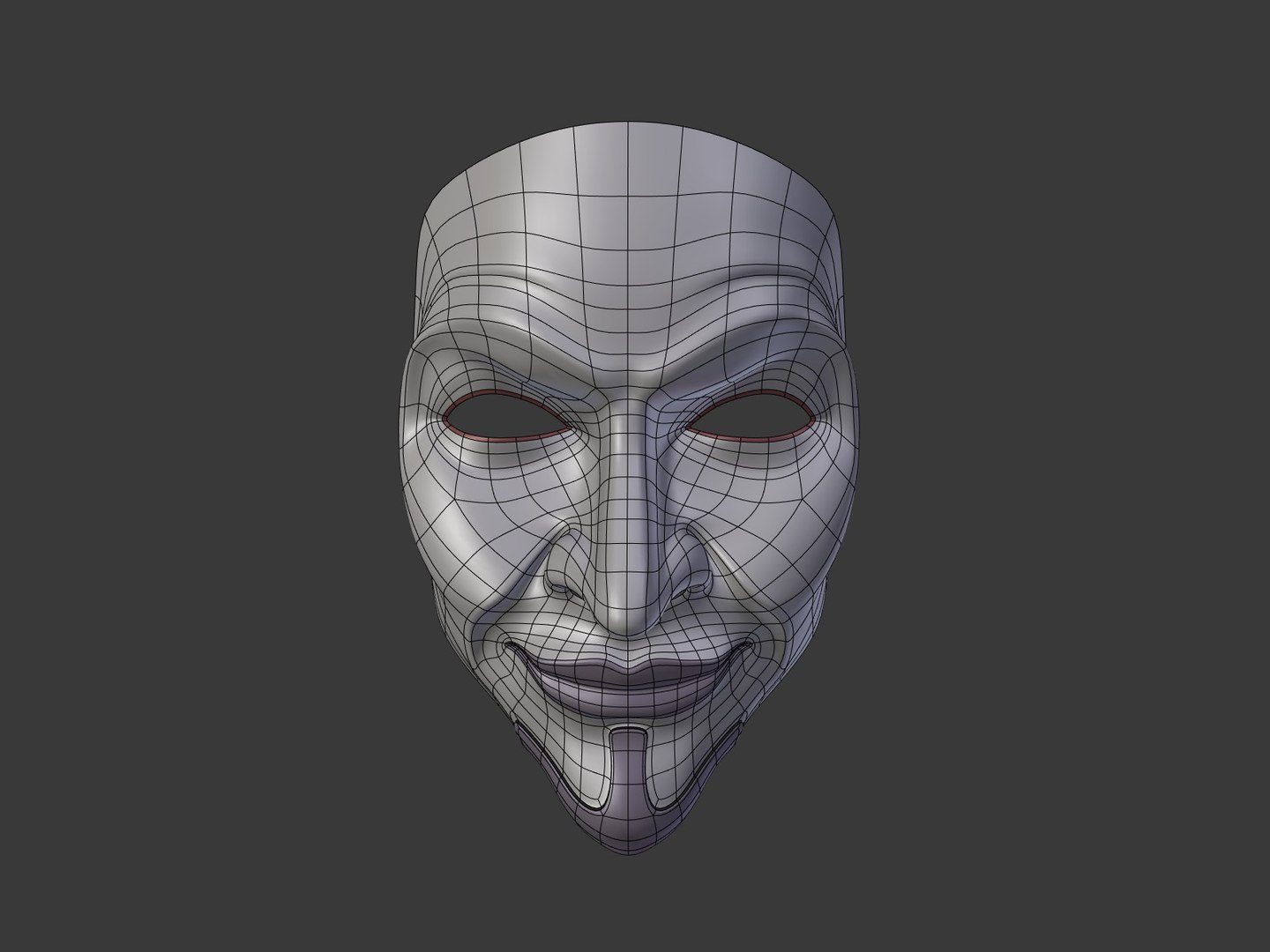Anonymous Mask 3D Model - TurboSquid 1312004 image.