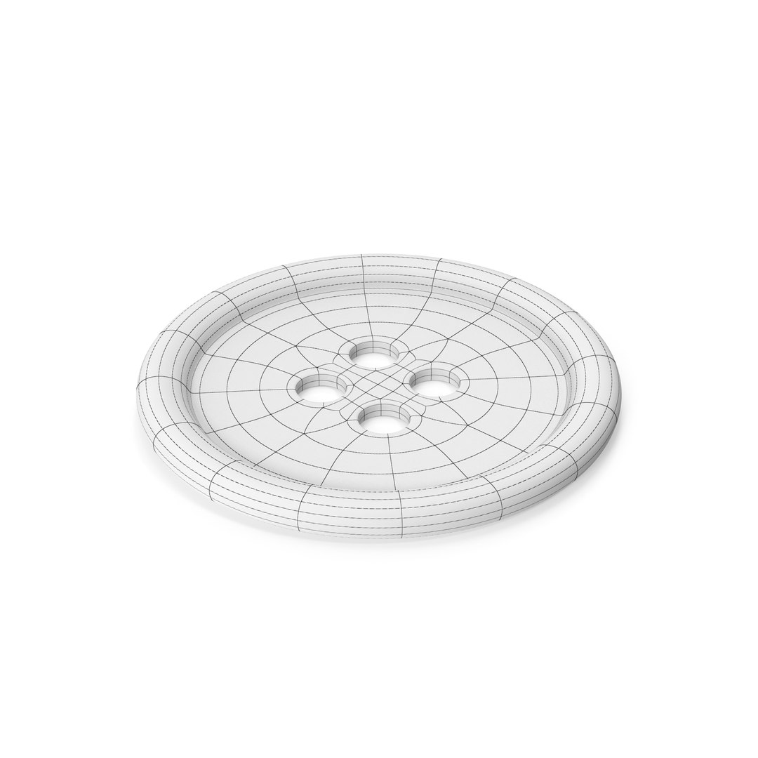 3D Blue Cloth Button - TurboSquid 2139102