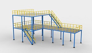 Durable Mezzanine Floor 3D model