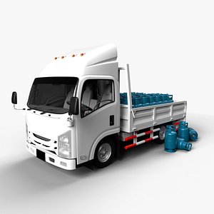 3D model ISUZU NLR130 Gas Tank
