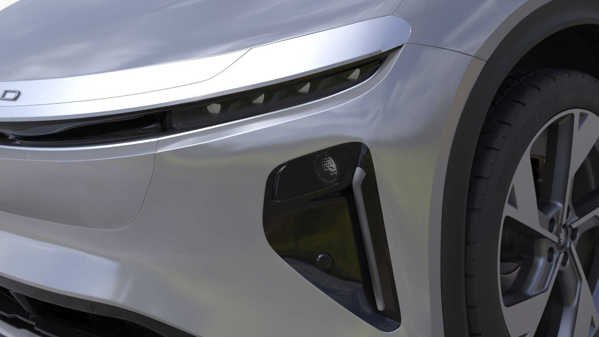 Lucid Gravity Electric Suv Gray With Lights Off 3D - TurboSquid 2290492