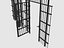 Barreaux métalliques de porte de cellule de prison