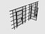 Barreaux métalliques de porte de cellule de prison