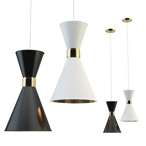 Delightfull black white cairo pendant