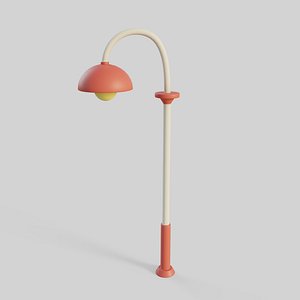 Cartoon Street Light 6 3D