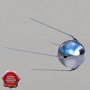 sputnik 1 3d model