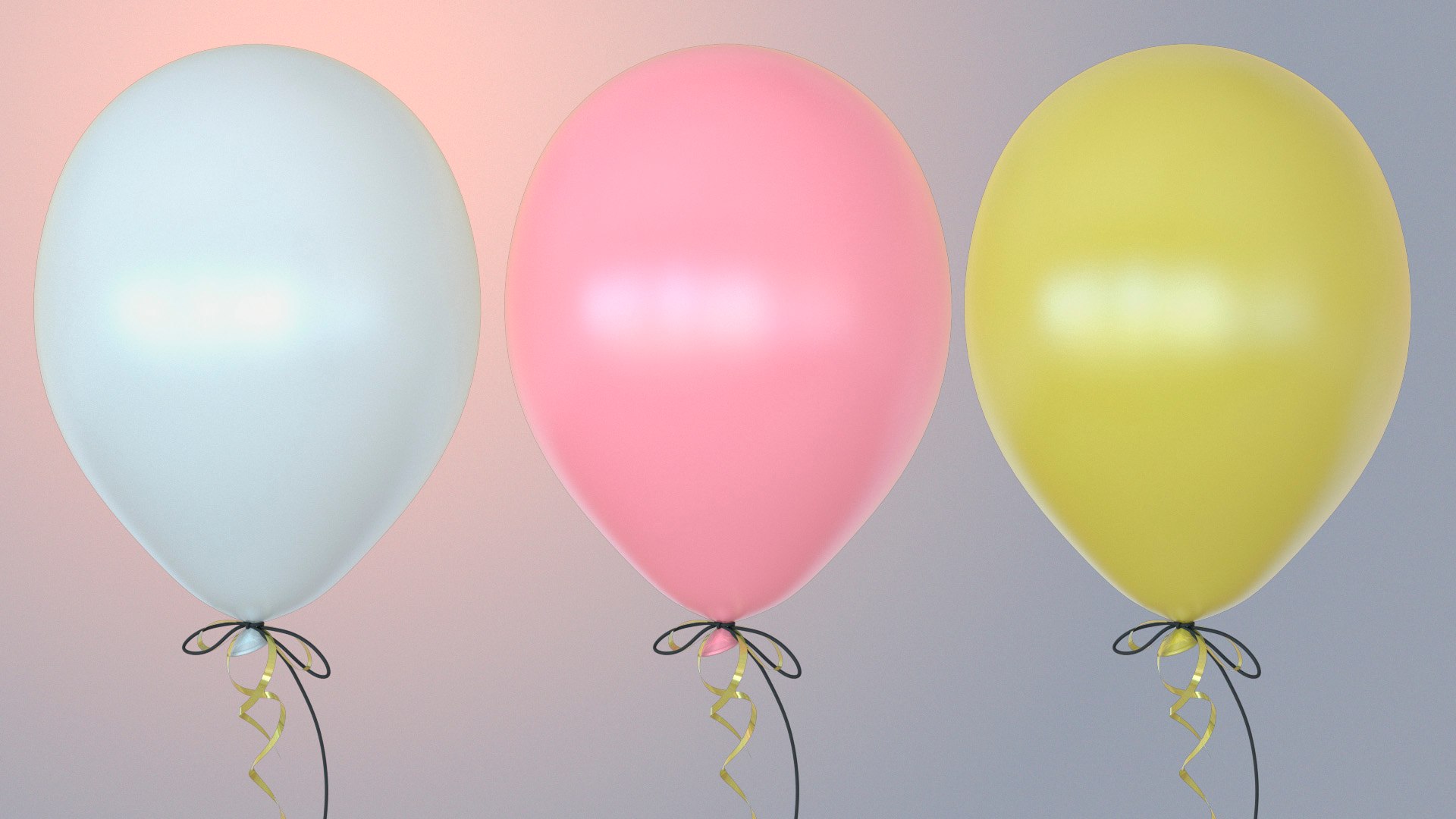 Balloons For A Festive Decoration Collections 3D - TurboSquid 1956837