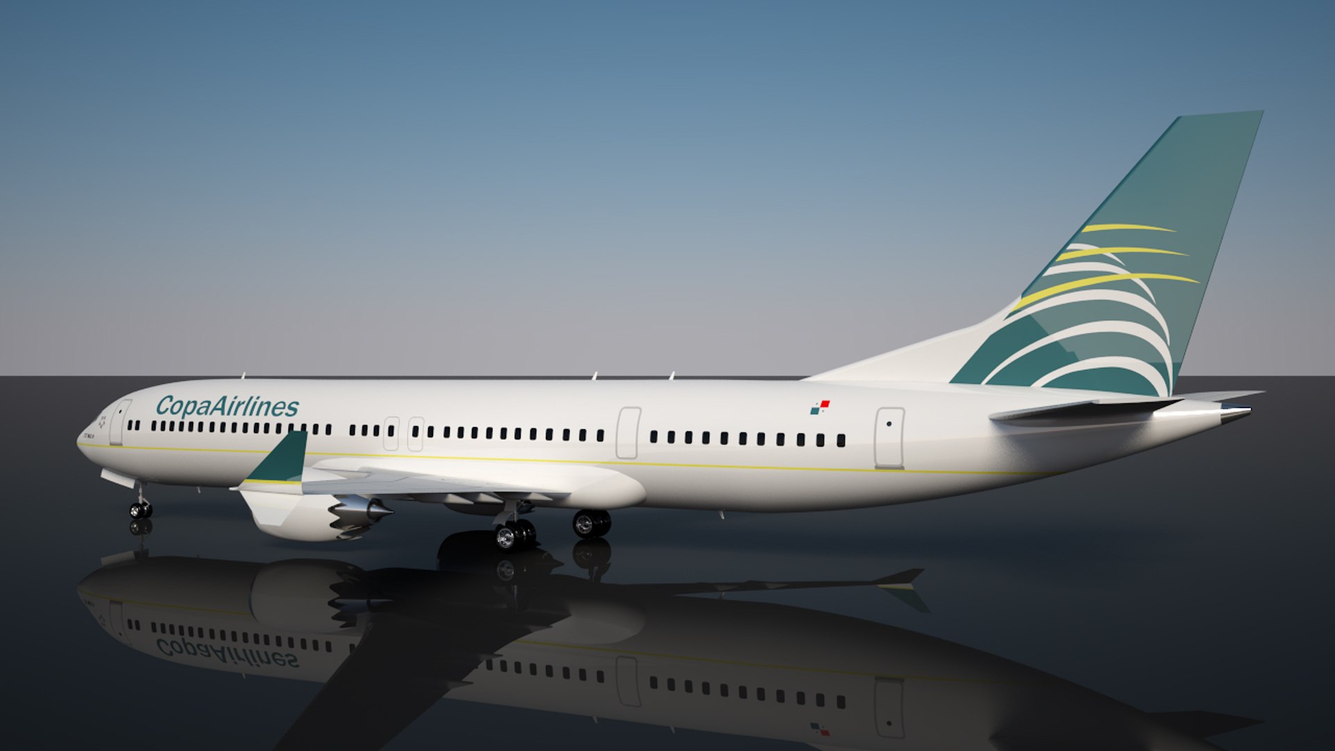 3D Copa Airlines Boeing 737 - TurboSquid 1183328