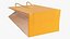 Yellow Paper Bag with Handles 3D model