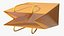 Yellow Paper Bag with Handles 3D model