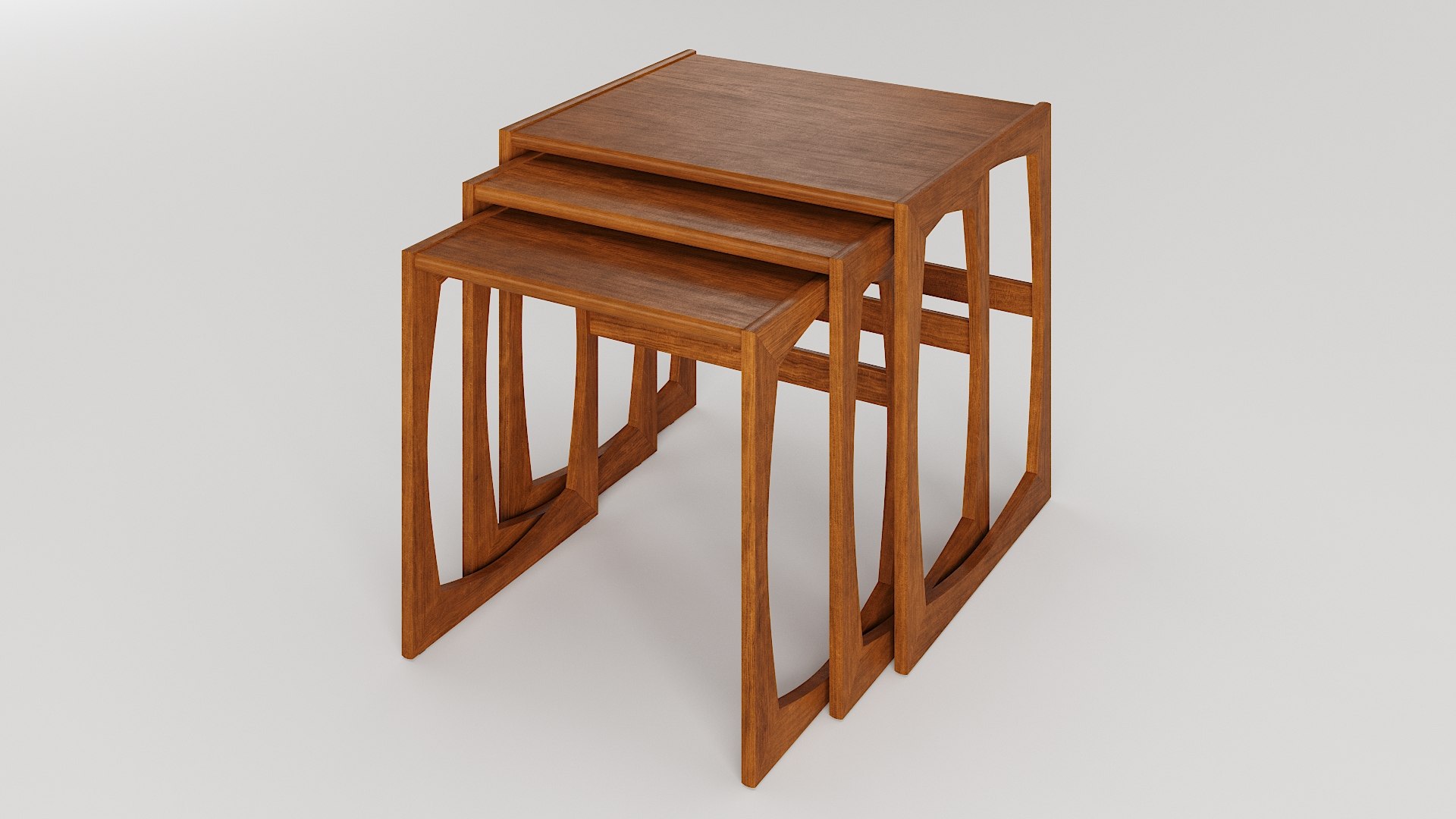 G-Plan Quadrille Nesting Tables model - TurboSquid 1806668