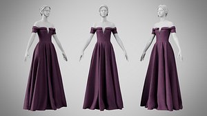 3D Dress 08 Grape