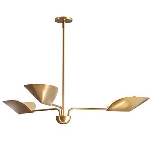 3D Laughton 3-Light Chandelier by West elm
