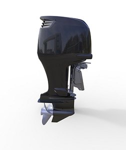 Complated Outboard Engine 225 HP 3D model