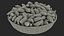 3D Beans and Seeds in a Bowl Collection 3 model