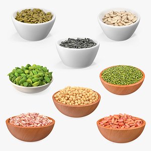 Beans and Seeds in a Bowl Collection 3