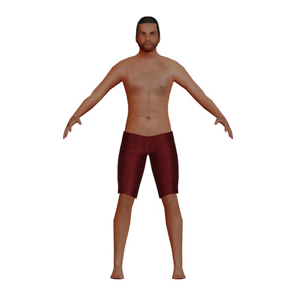 3D low-poly swimmer