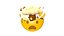 3D Apple Exploding Head model